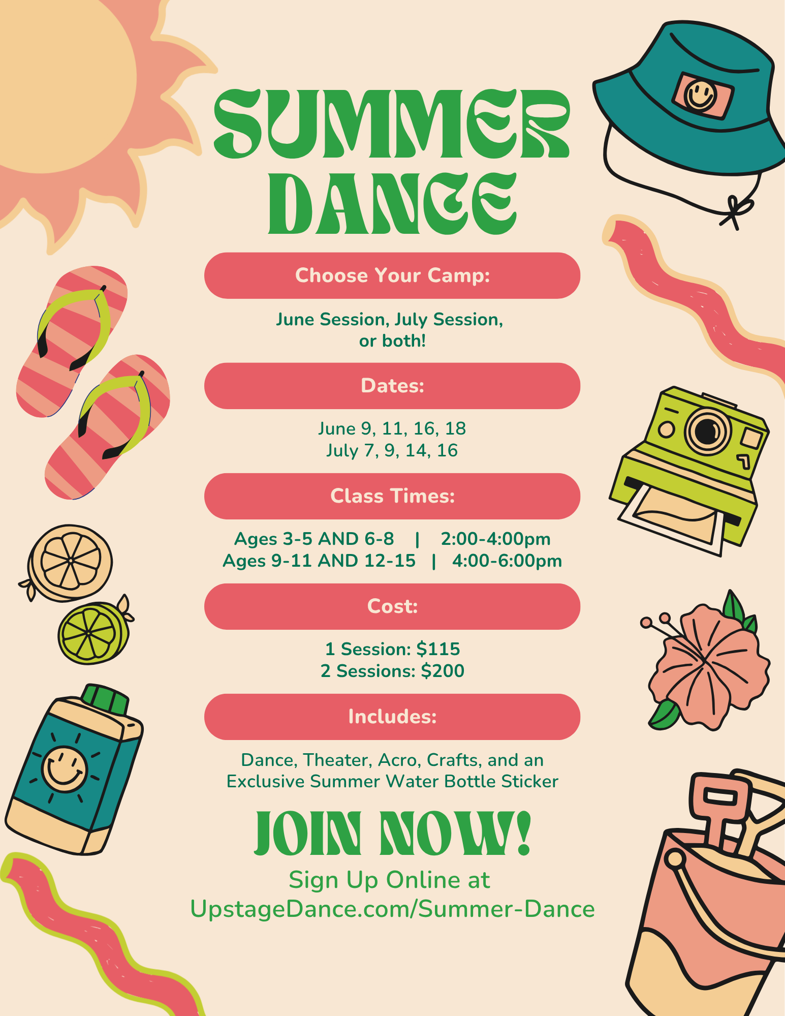 Summer dance camp in Mcdonough, GA, Henry County. Join us for fun and exciting classes for dancers age 3 to 15